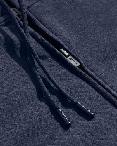 Zip-Up Hoodie - Non-Branded-Navy-Detail2