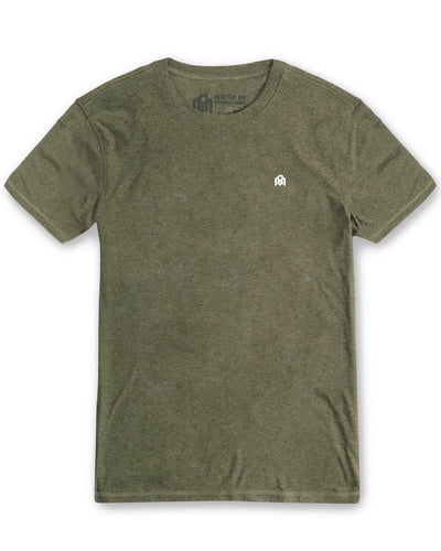 Active Tee-Olive Green-Reg-Regular-Mock--Model