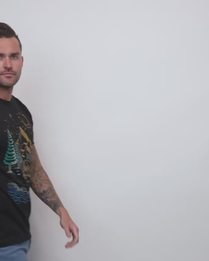 Moonlight Camper Tee-Black-Regular-Video--Model---L