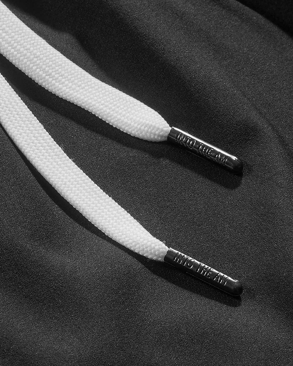 Basic Athletic Shorts-Charcoal-Detail1