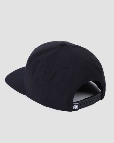 Basic AM Snapback Hat-Black-Regular-Back--Model---Size