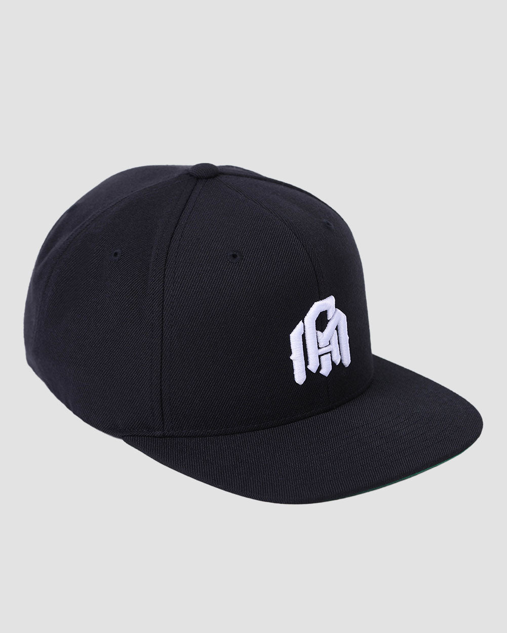 Basic AM Snapback Hat-Black-Regular-Mock--Model---Size