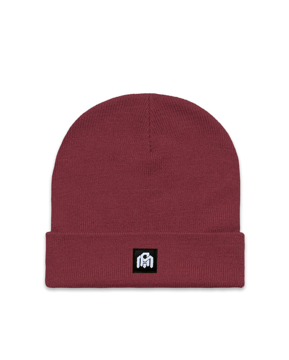 Basic AM Beanie-Maroon-Front
