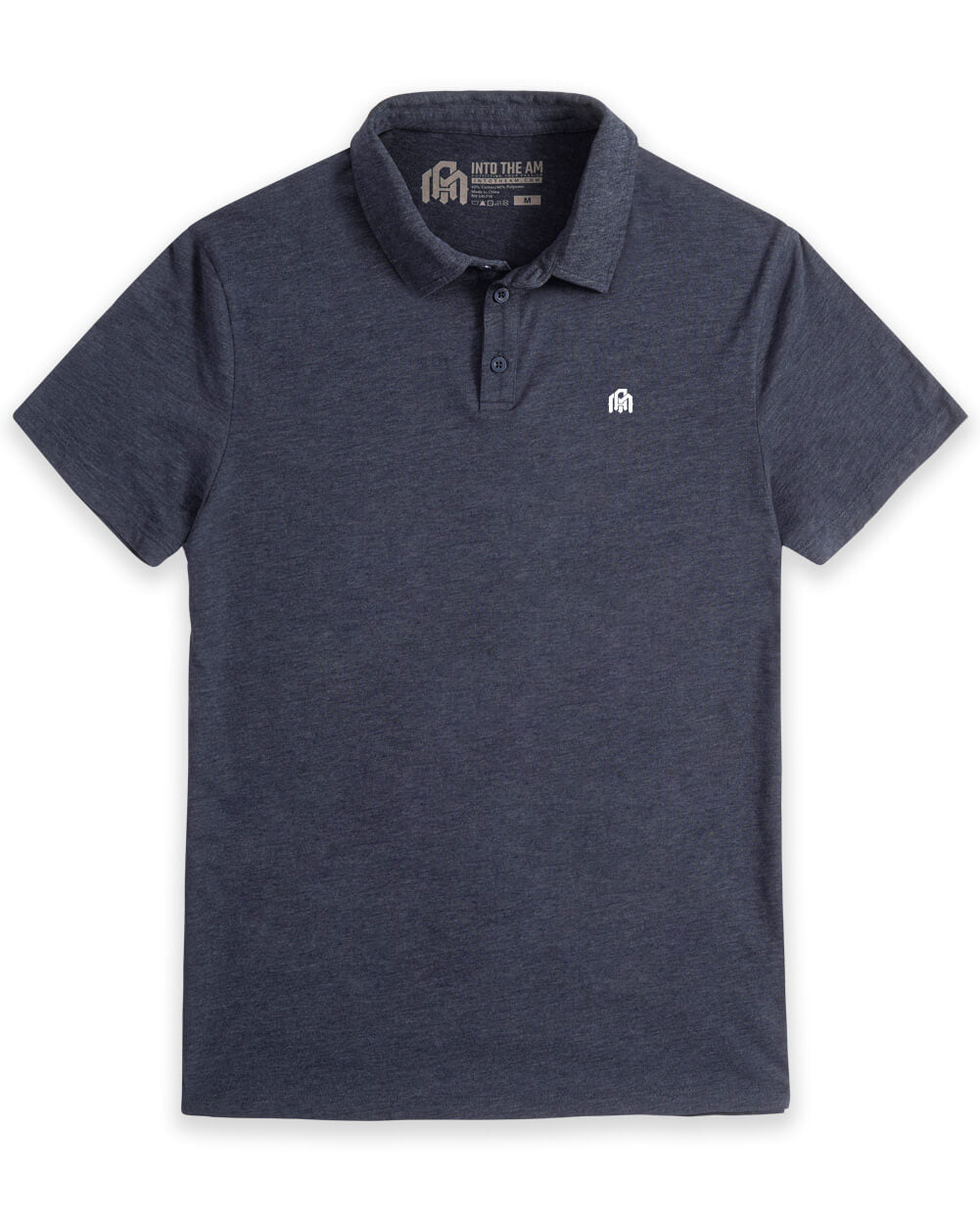 Basic Polo-Navy-Mock-Regular