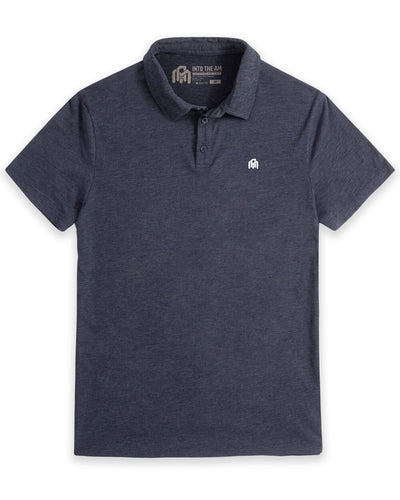 Basic Polo-Navy-Mock-Regular