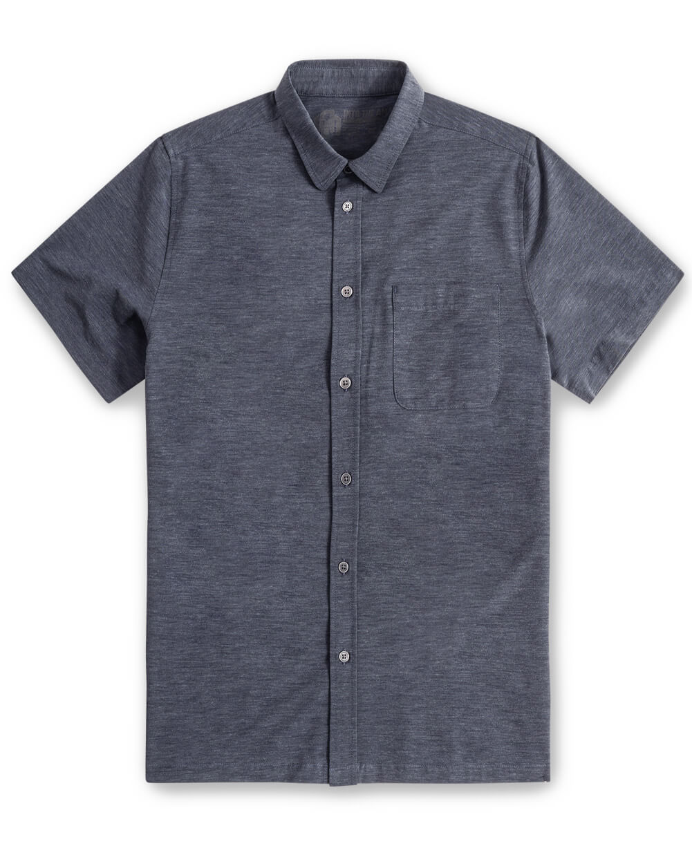 Essential Button Up-Navy-Mock