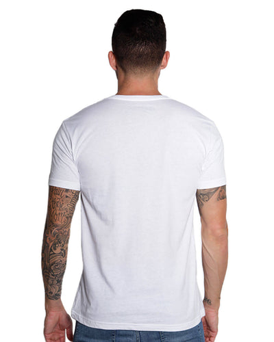 Basic V-Neck Tee-White-Back--Zack---L-Regular
