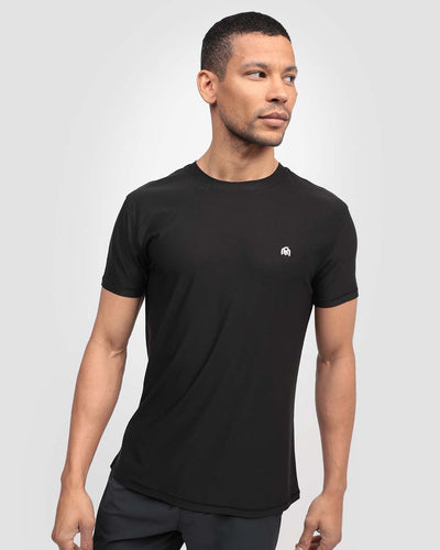 Active Tee - Branded-Black-Front--Tristyn---M-Regular