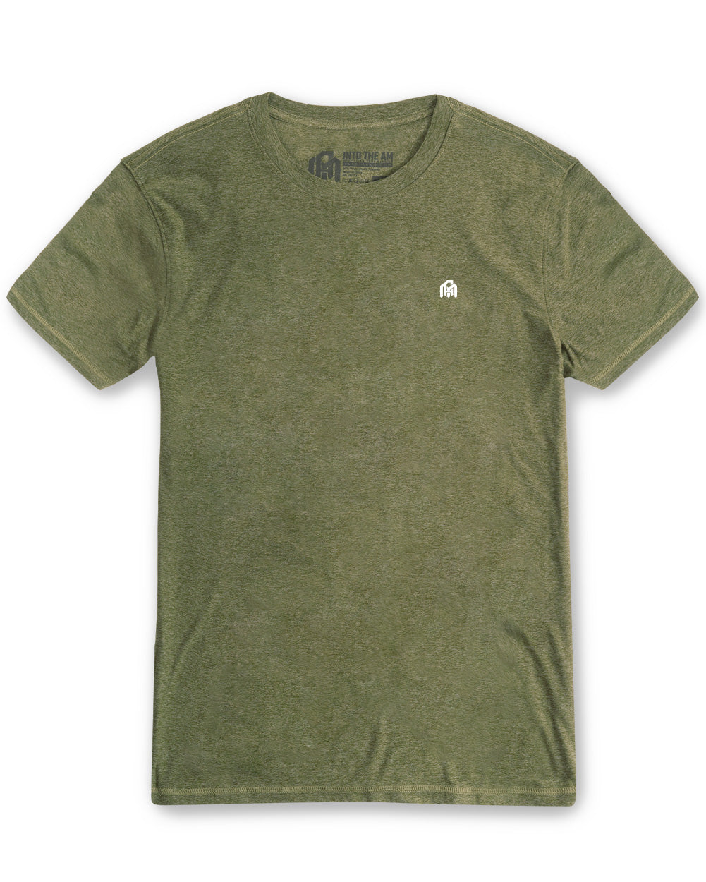 Active Tee-Olive Green-Reg-Regular-Front--Model---L