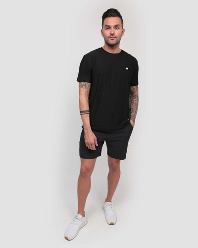 Essential Athletic Shorts-Charcoal-Full--Zach---L