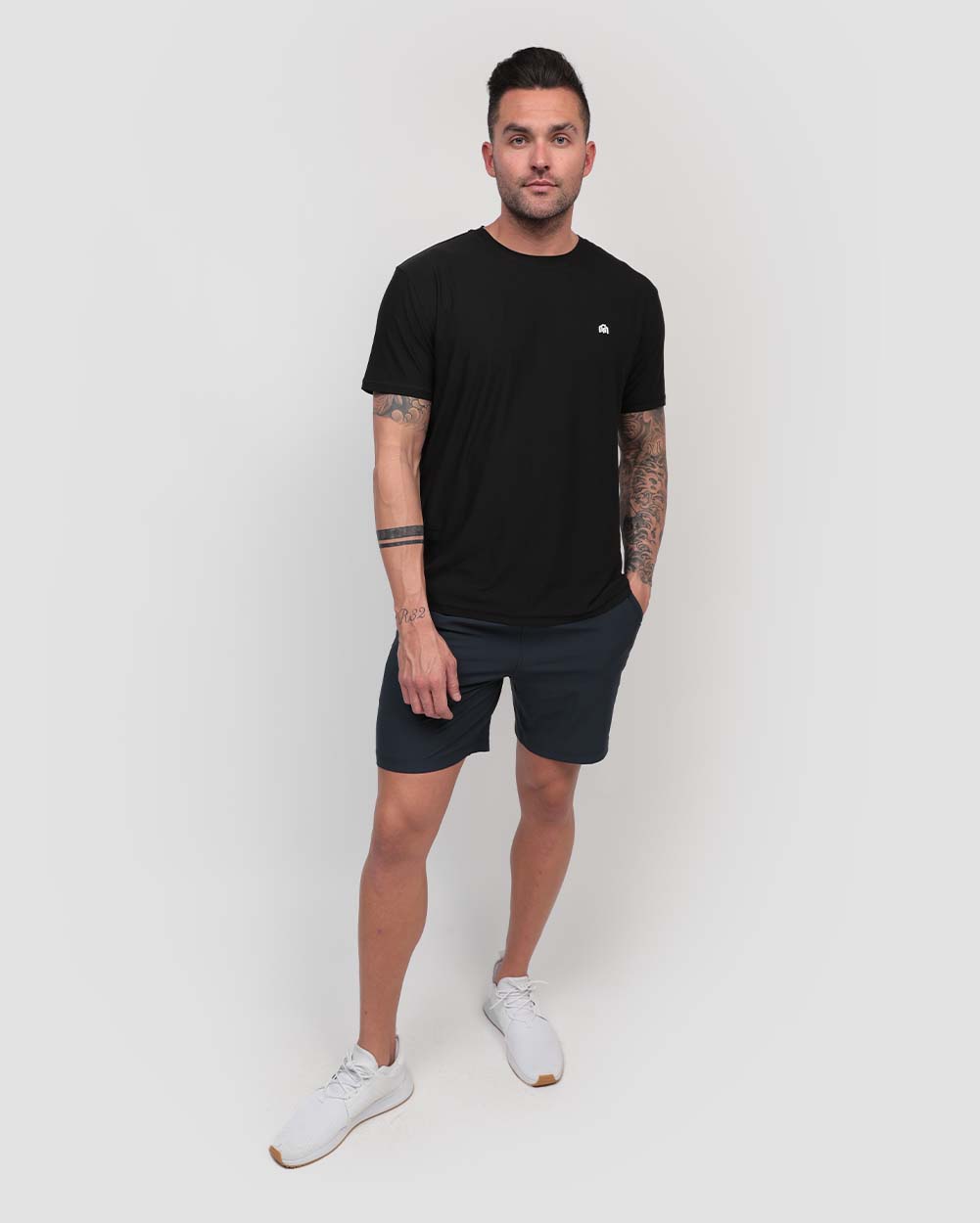 Essential Athletic Shorts-Navy-Full--Zach---L