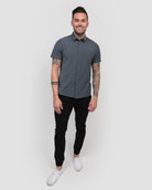 Essential Button Up-Navy-Full--Zach---L