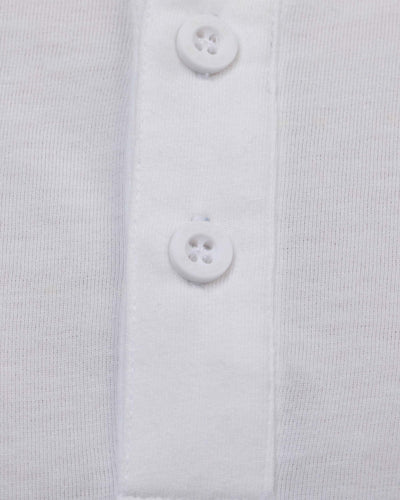 Essential Henley Tee-White-Detail 2