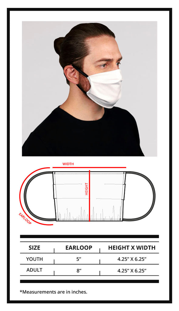 Face Masks Size Chart