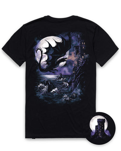 Midnight Siege Tee-Black-Regular-Mock--Model