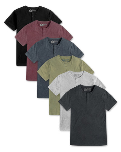 Custom 6 Pack Henley Tee - Non-Branded-Front