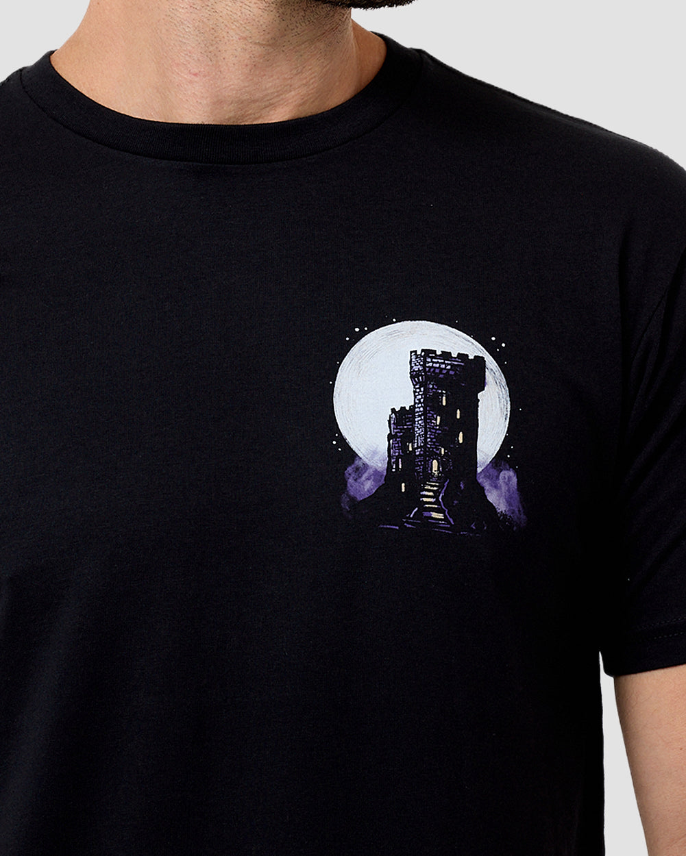 Midnight Siege Tee-Black-Regular-Detail--Model