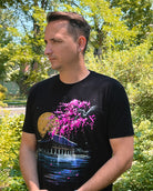 Royal Reflection Tee-Black-Regular-Lifestyle--Model---L