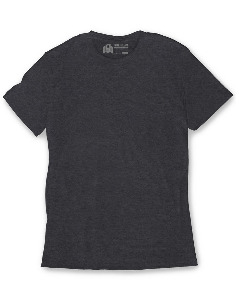 Basic Tee - Non-Branded-Charcoal-Regular-Mock--Model---M