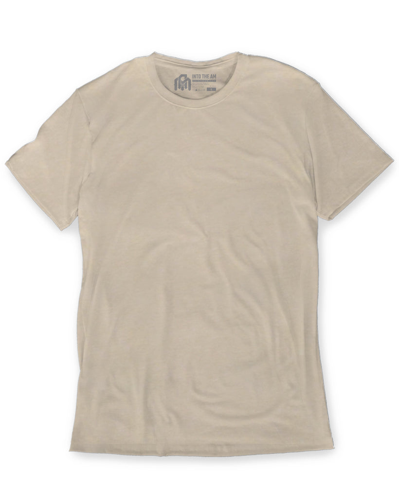 Basic Tee - Non-Branded-Cream-Regular-Mock--Model---M