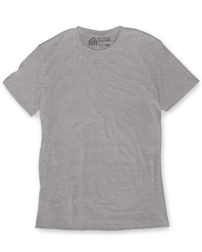 Basic Tee - Non-Branded-Grey-Regular-Mock--Model---M