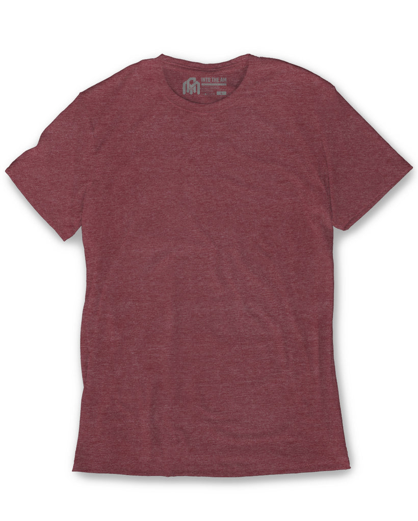 Basic Tee - Non-Branded-Maroon-Regular-Mock--Model---M