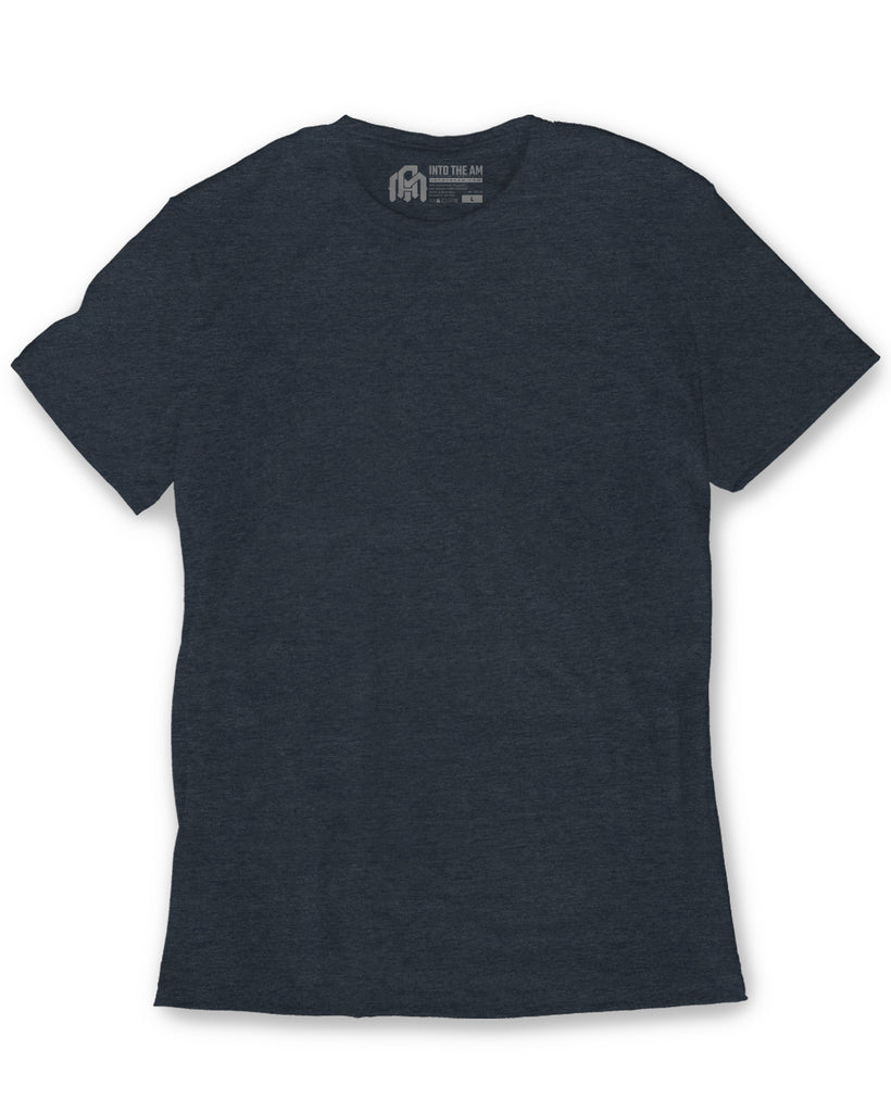 Basic Tee - Non-Branded-Navy-Regular-Mock--Model---M