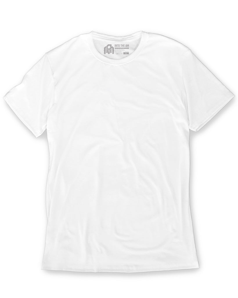 Basic Tee - Non-Branded-White-Regular-Mock--Model---M