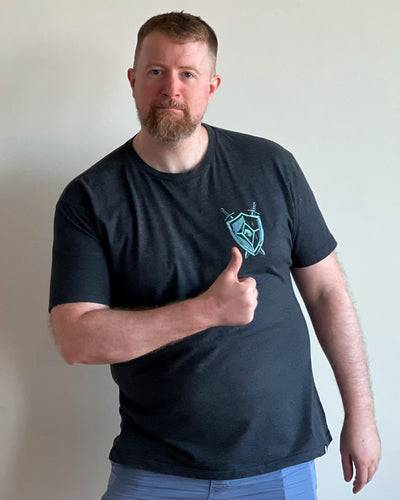 Inferno Blade Tee-Charcoal-Regular-Lifestyle--Model---L