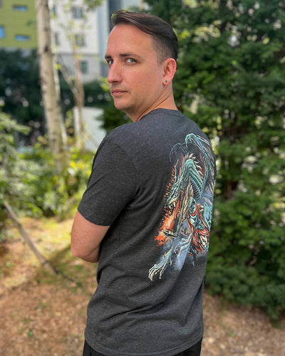 Inferno Blade Tee-Charcoal-Regular-Lifestyle--Model---L