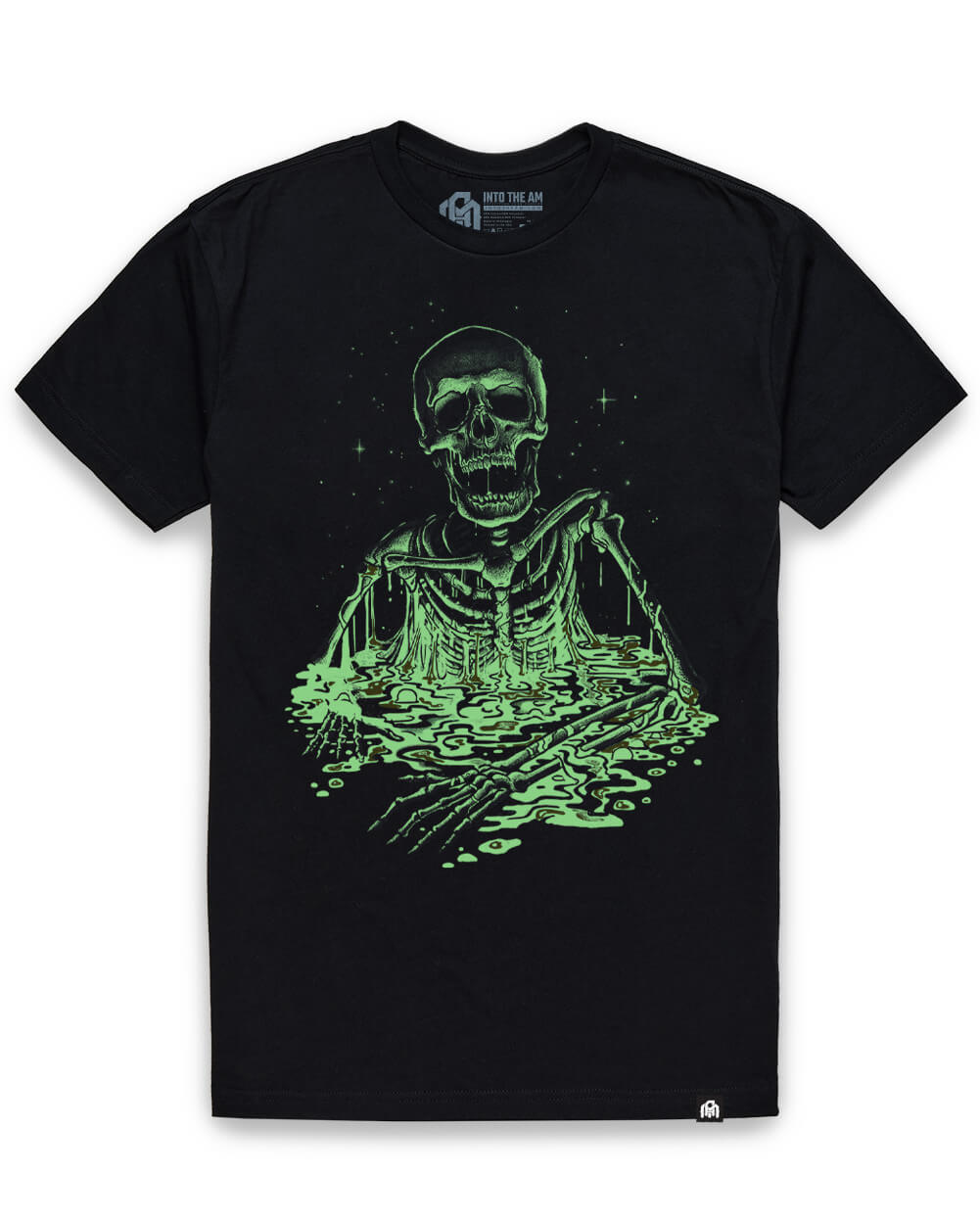 Acid Bones Glow-in-the-Dark Tee-Black-Regular-Glow--Model---L