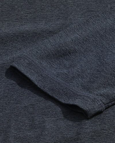 Long Sleeve Active Tee - Branded-Navy-Detail2