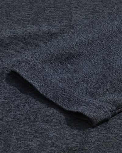 Long Sleeve Active Tee - Branded-Navy-Detail2