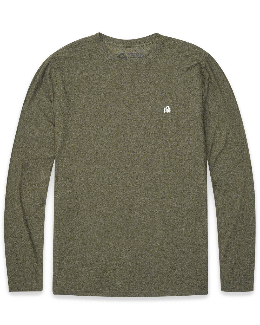 Long Sleeve Active Tee - Branded-Olive Green-Mock
