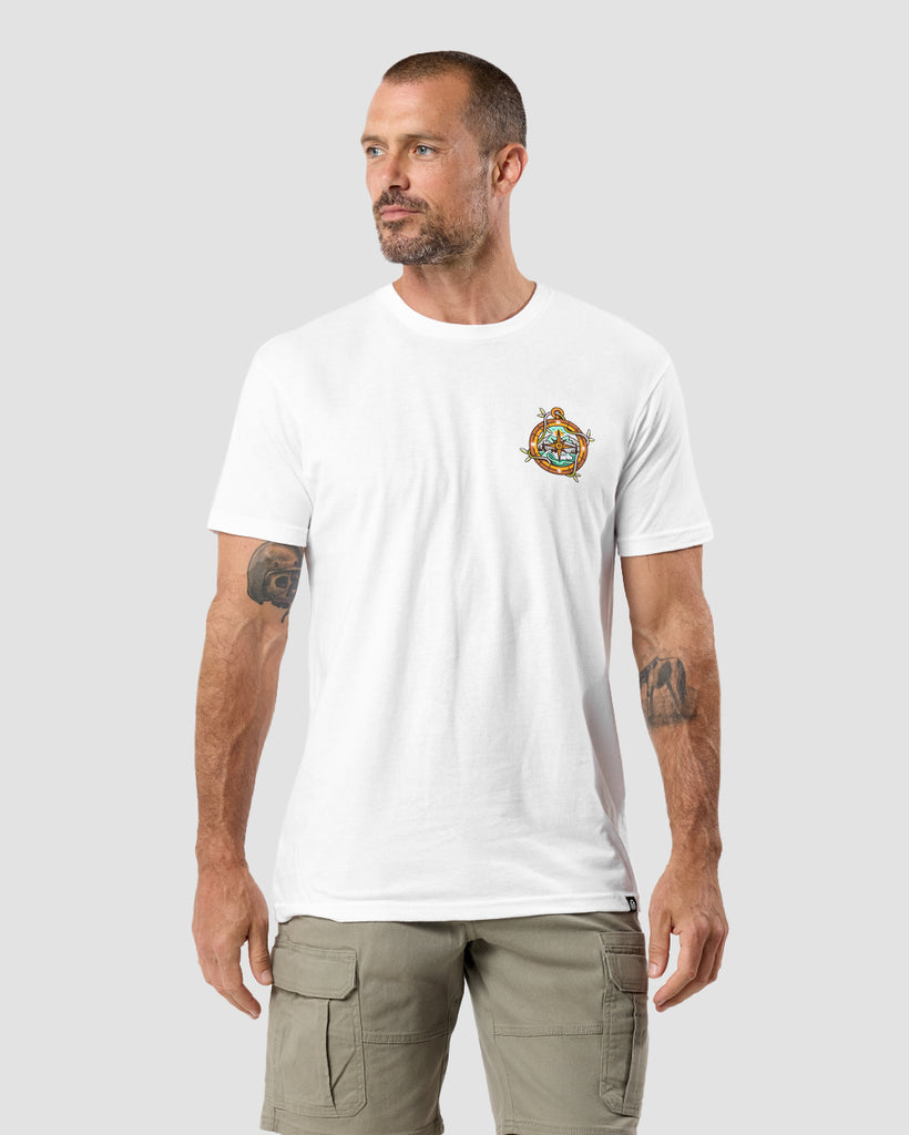 Adventure Awaits Tee-White-Regular-Front--Zac---L