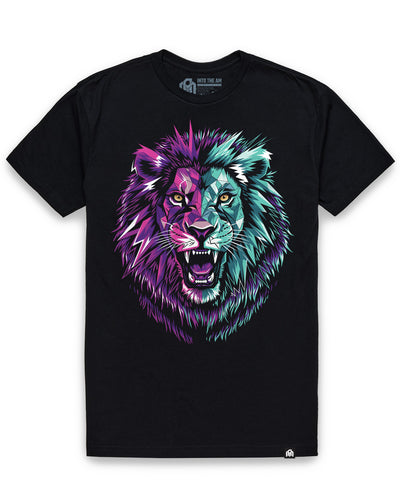 Alpha Roar Tee-Black-Regular-Mock--Model---L
