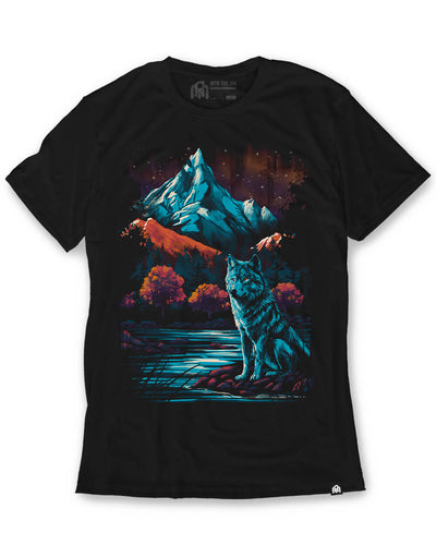 Alpine Howl Tee-Black-Regular-Mock--Model---M