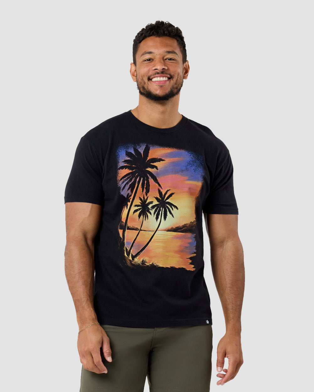 Amber Coast Vintage Tee-Vintage Black-Regular-Front--Model---L