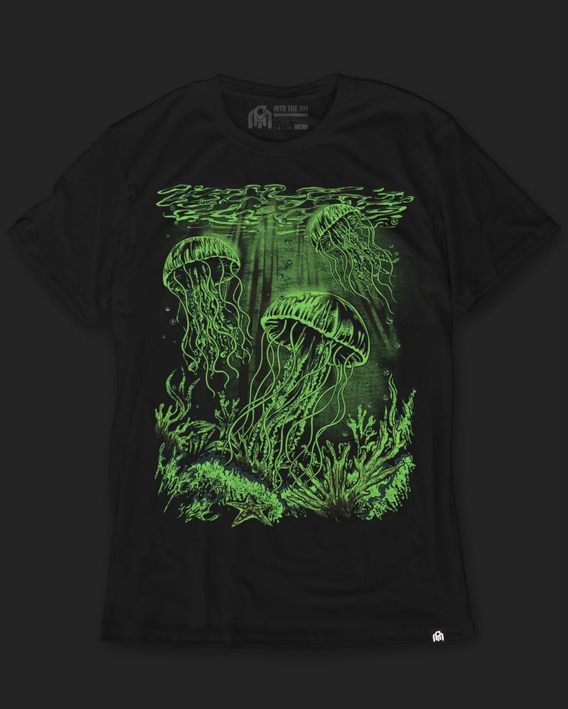 Aqua Dance Glow-in-the-Dark Tee-Black-Regular-Glow--Model---M