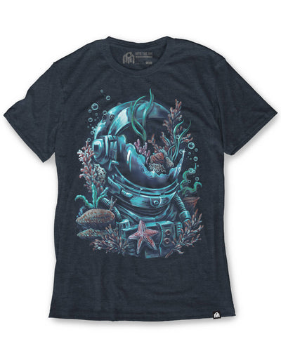 Aquatic Veil Tee-Navy-Regular-Mock--Tom---M