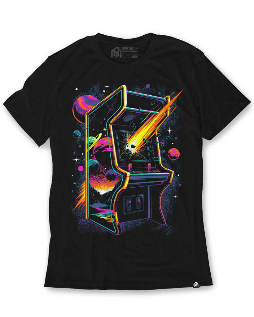 Arcade Nebula Tee-Black-Regular--Model---M