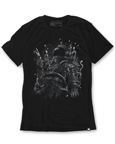 Astral Dissolve Glow-in-the-Dark Tee-Black-Regular-Mock--Model---L