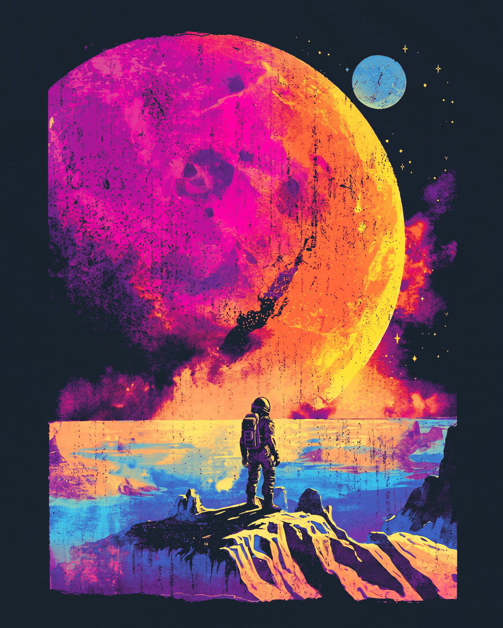 Astral Quest Tee-Sueded Navy-Regular-Swatch--Model---L