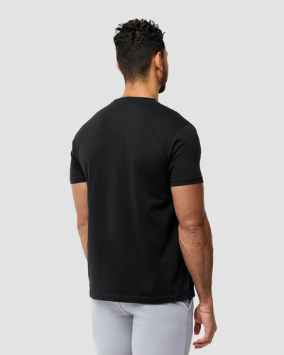 Astral Dissolve Glow-in-the-Dark Tee-Black-Regular-Back--Model---L