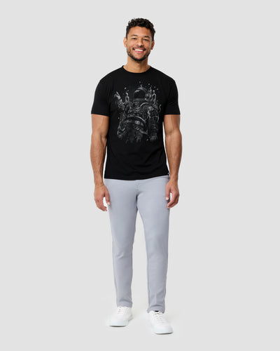 Astral Dissolve Glow-in-the-Dark Tee-Black-Regular-Full--Model---L