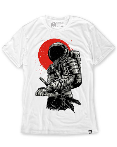 Astro Samurai Tee-White-Front