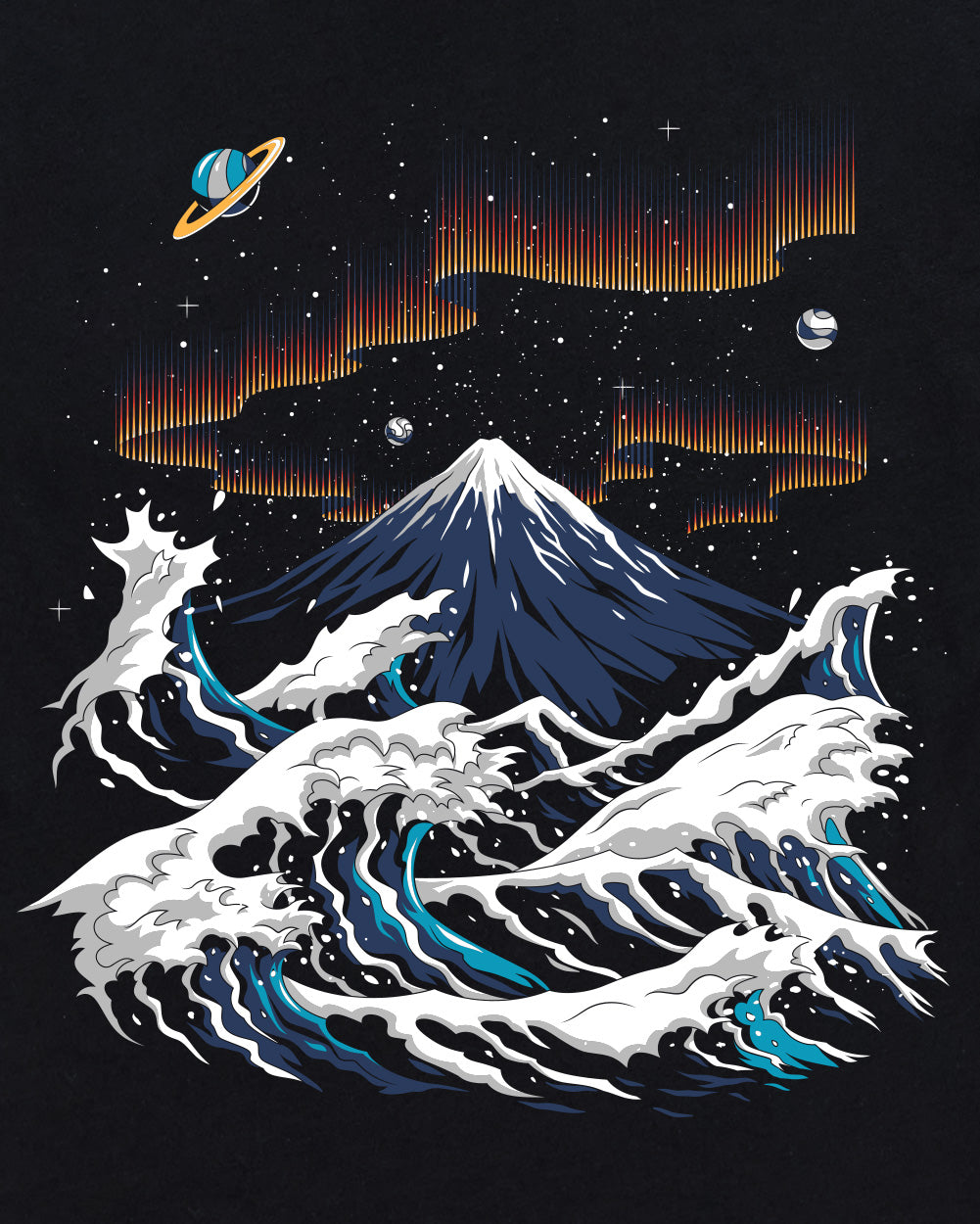 Aurora Heights Tee-Black-Regular-Swatch--Model---L