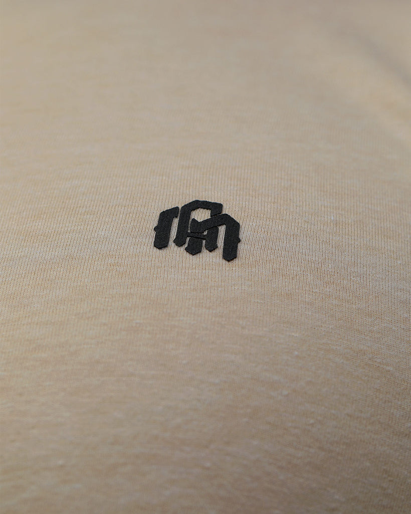 Basic Tee - Branded-Cream-Regular-Detail--Tom---M