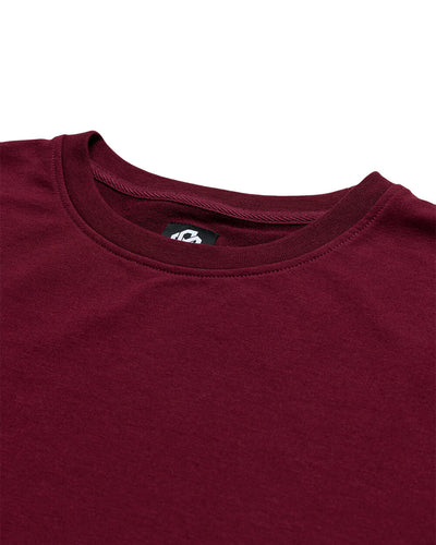 Crewneck Sweatshirt - Non-Branded-Dark Maroon-Regular-Detail--Zac---L