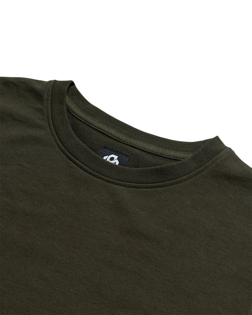 Crewneck Sweatshirt - Non-Branded-Midnight Olive-Regular-Detail--Zac---L